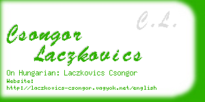 csongor laczkovics business card
